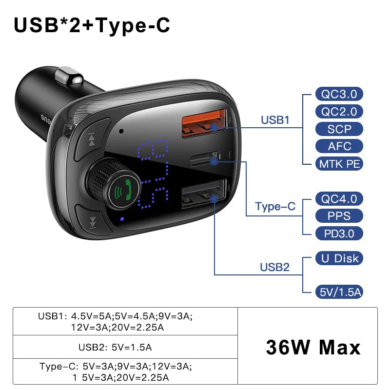 Baseus Wireless MP3 Charger