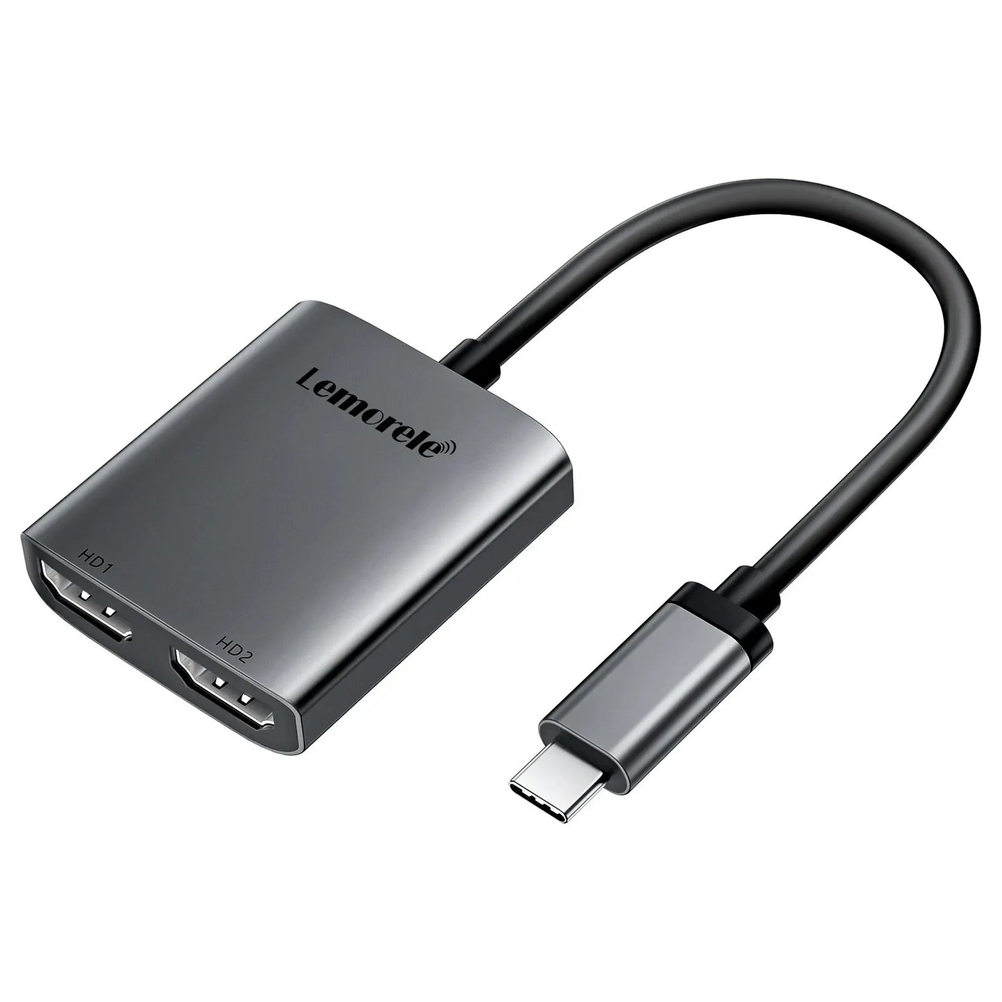 Lemorele 2 Port USB C Hub to Dual HDMI 4K