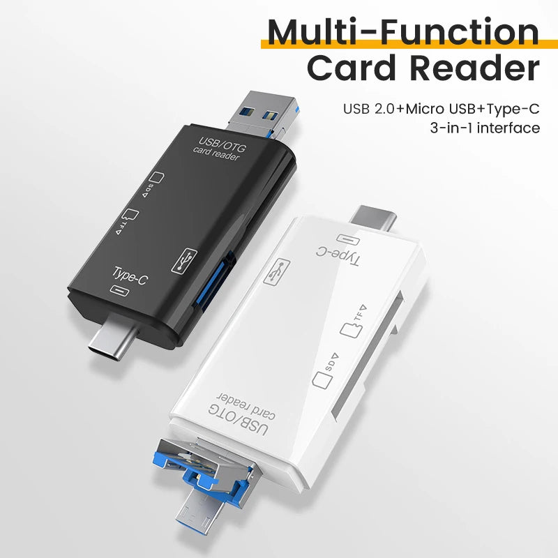 OTG 6 in 1 Card Reader Type C