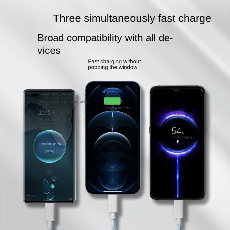 3 In 1 Fast Charging Cable 100W