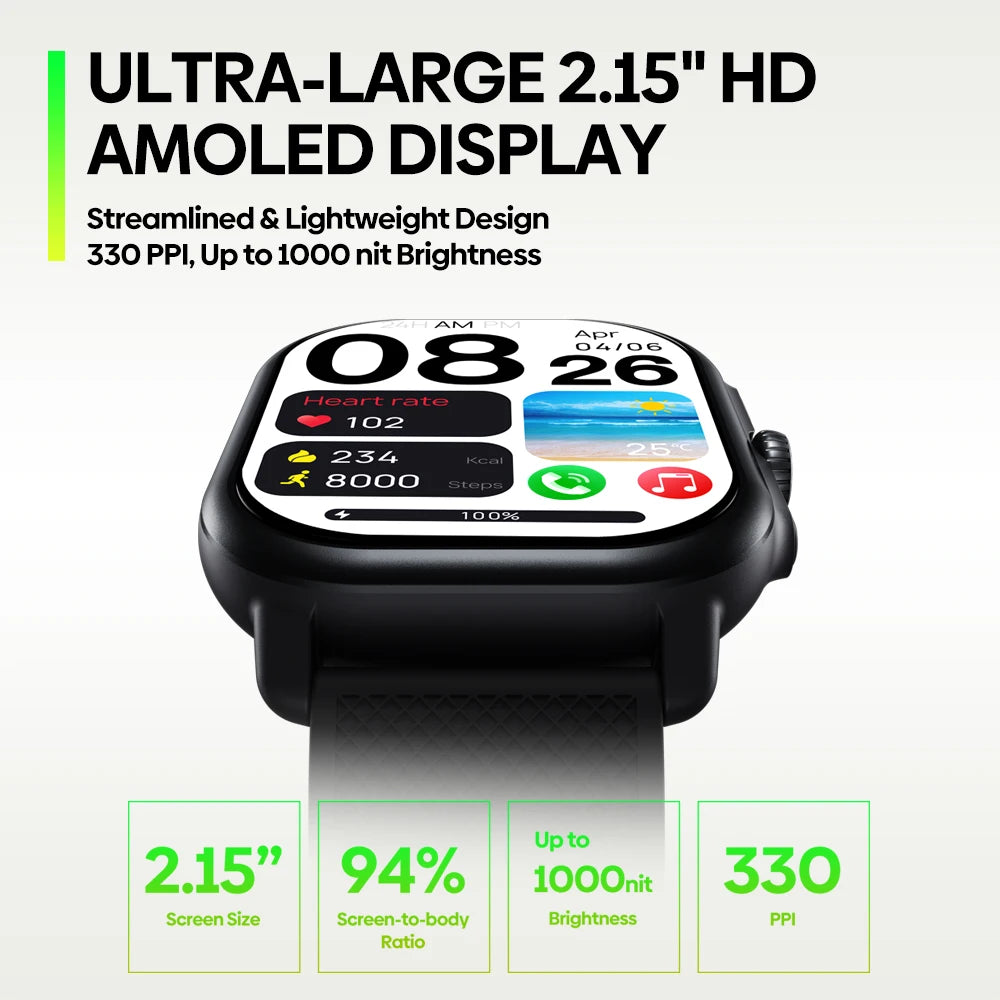 New Zeblaze Beyond 3 Pro Smart Watch 2.15" AMOLED Display