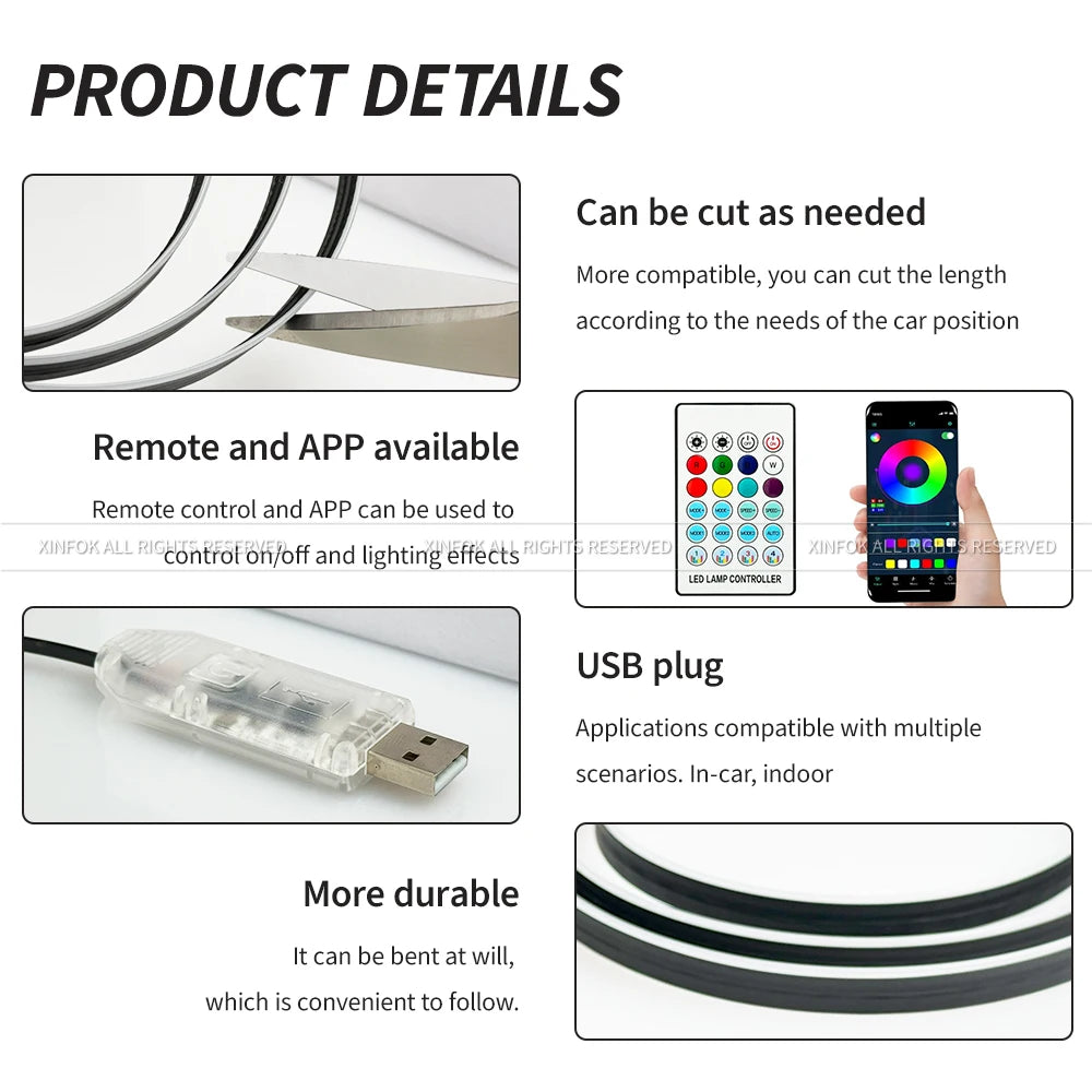 NeoGlow – Interior RGB Light Kit with Acrylic Trim