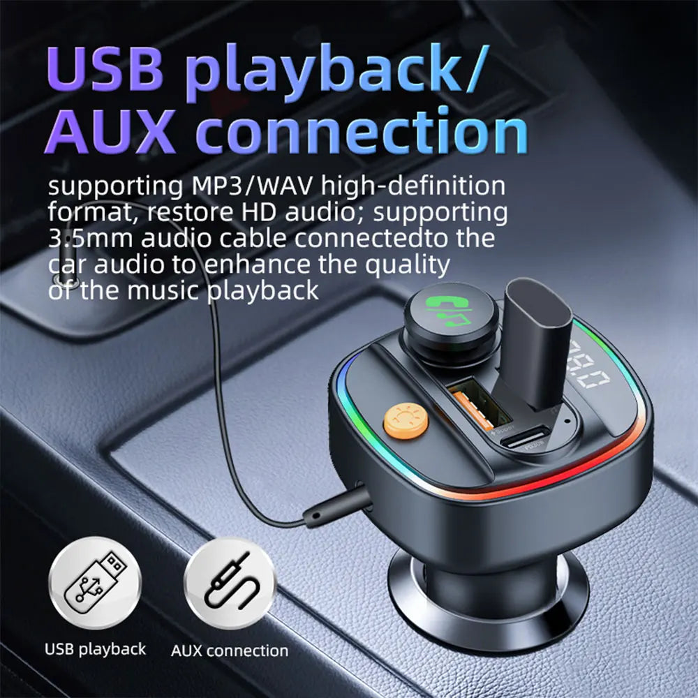 Car MP3 Player with 22.5W & PD30W Fast Charge