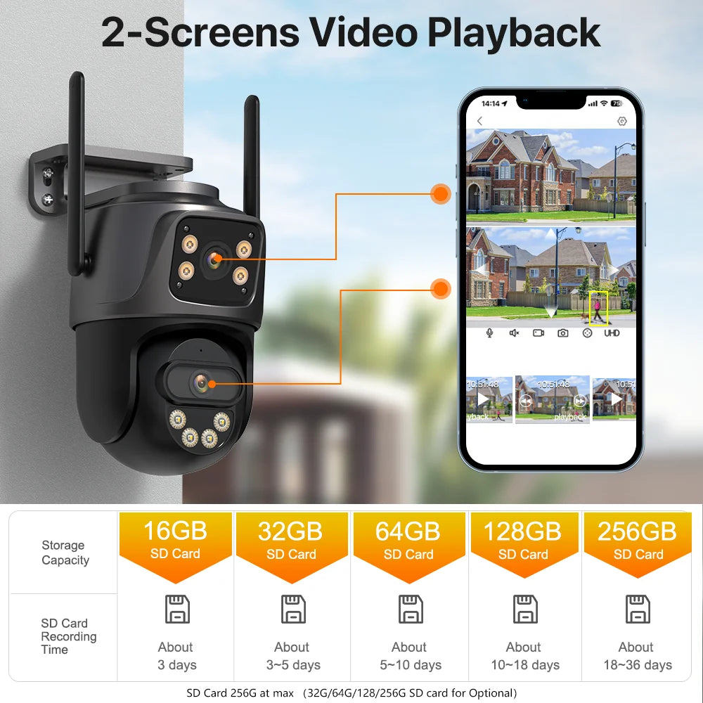 IP Camera 6K 9MP HD WiFi Outdoor Camera