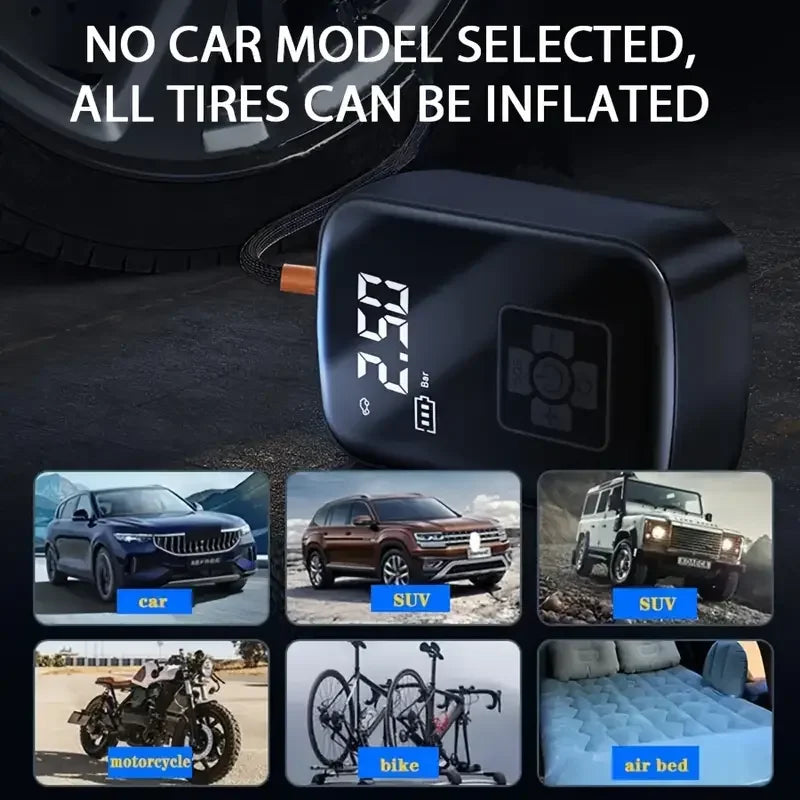 LEIBOO Wired/Wireless Portable Car Air Compressor