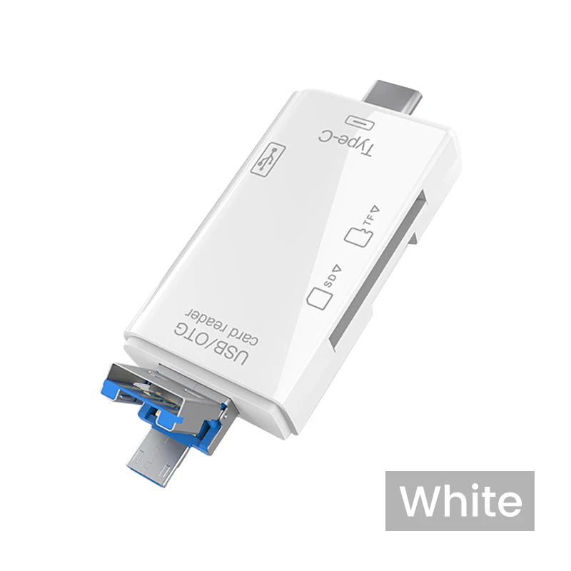 OTG 6 in 1 Card Reader Type C