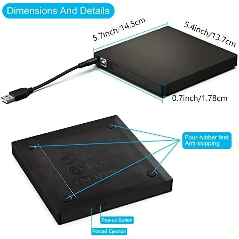 External CD DVD Drive for Laptop