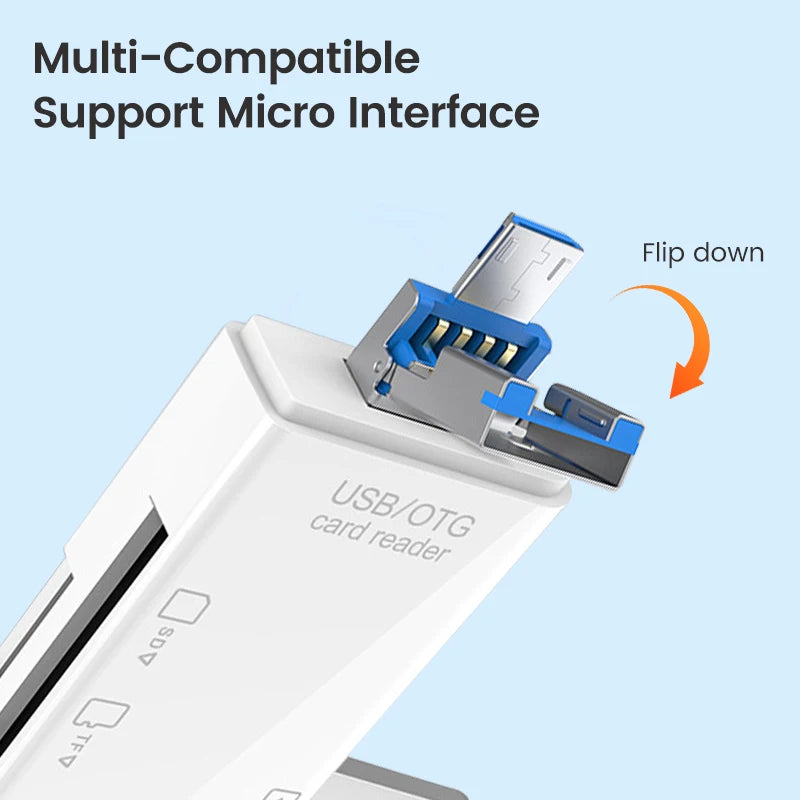 OTG 6 in 1 Card Reader Type C