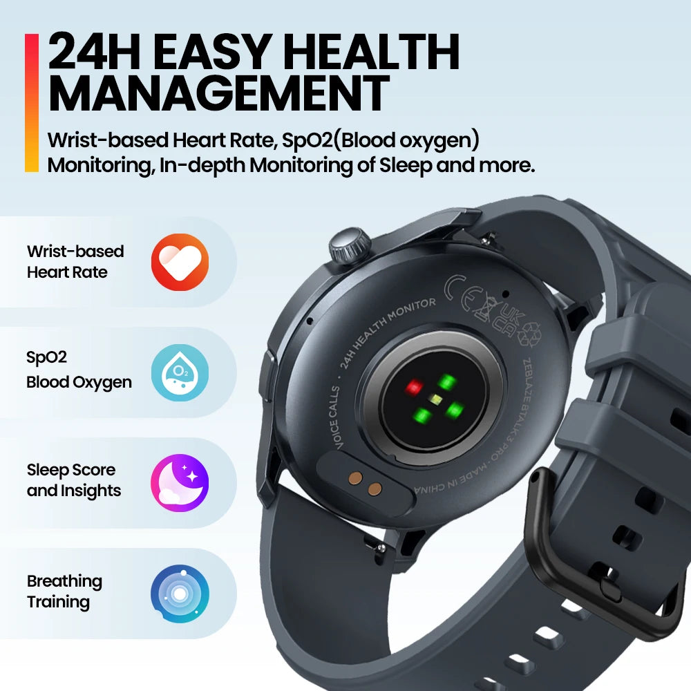 Zeblaze Btalk 3 Pro Smart Watch AMOLED Display