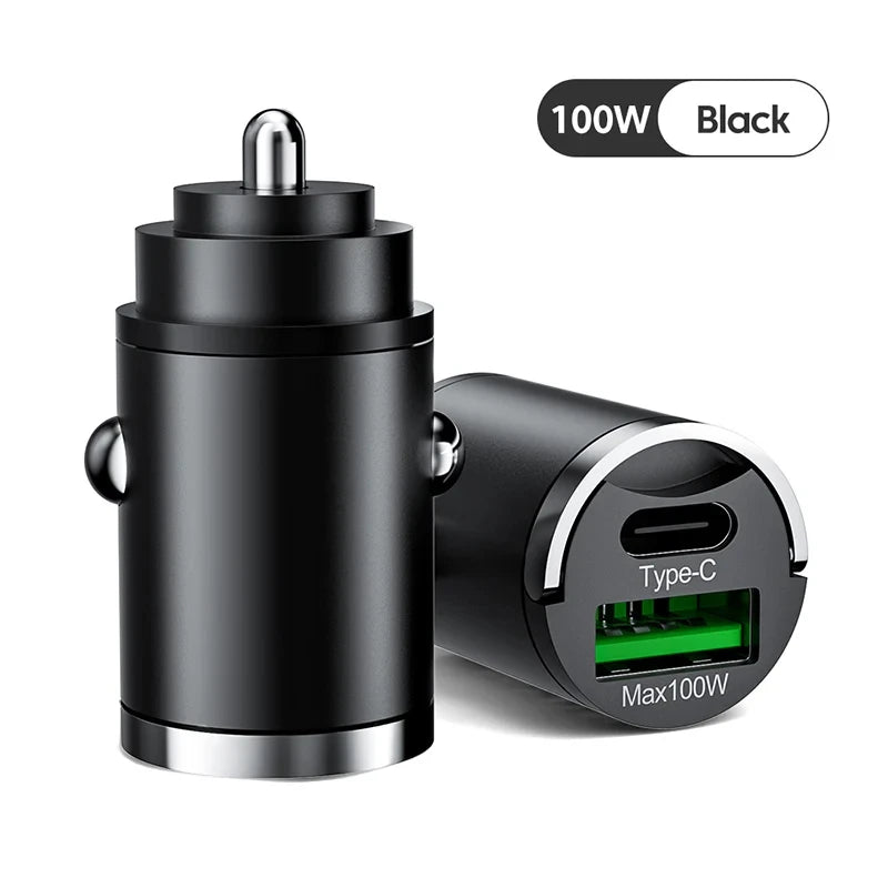 100W Car Charger Lighter PD Fast Charging