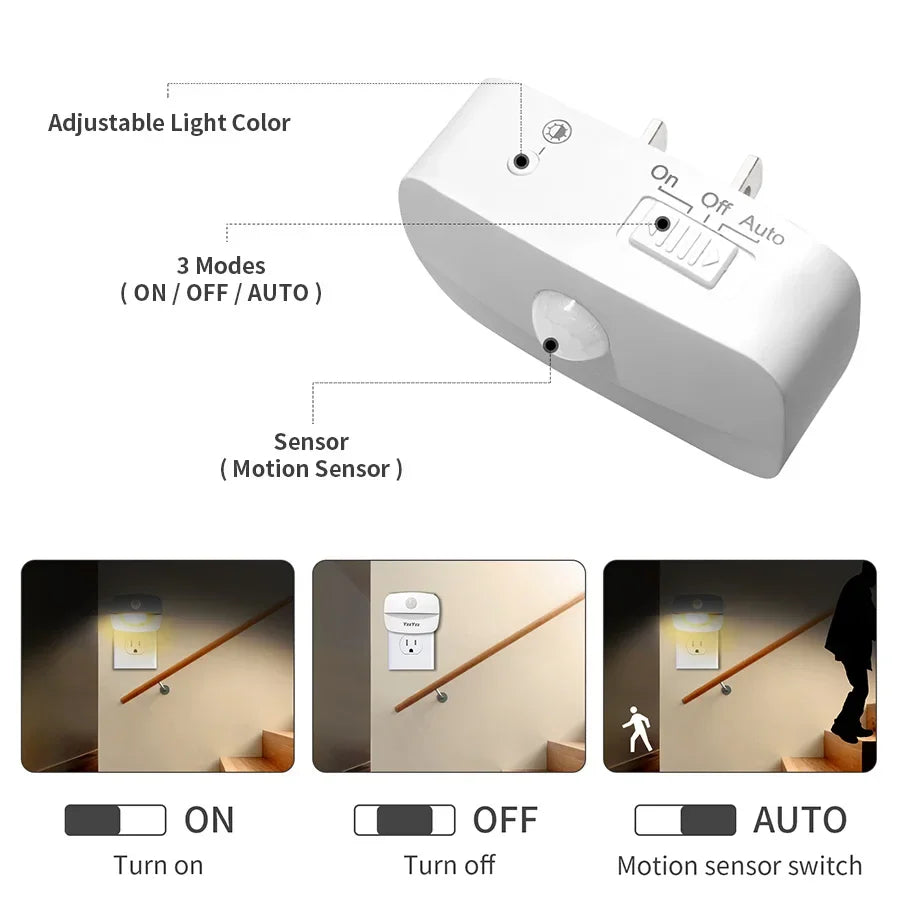 Led Night Light with Motion Sensor