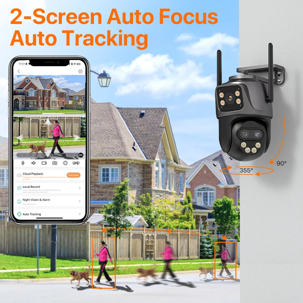IP Camera 6K 9MP HD WiFi Outdoor Camera
