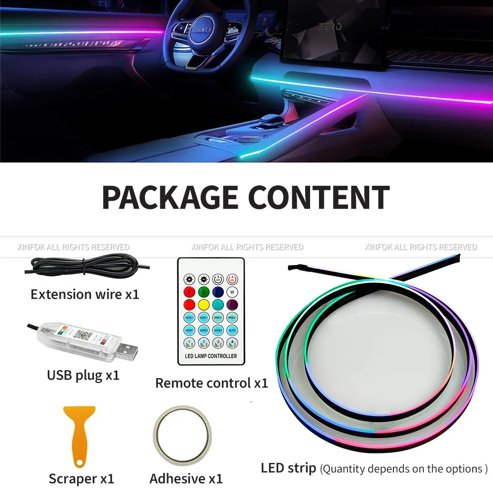 NeoGlow – Interior RGB Light Kit with Acrylic Trim
