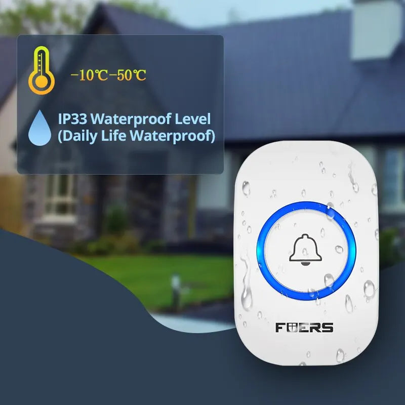 Fuers Smart  Wireless Doorbell Waterproof