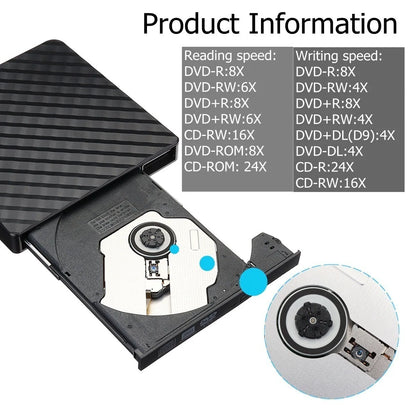 USB 3.0 Type C Slim External DVD-RW