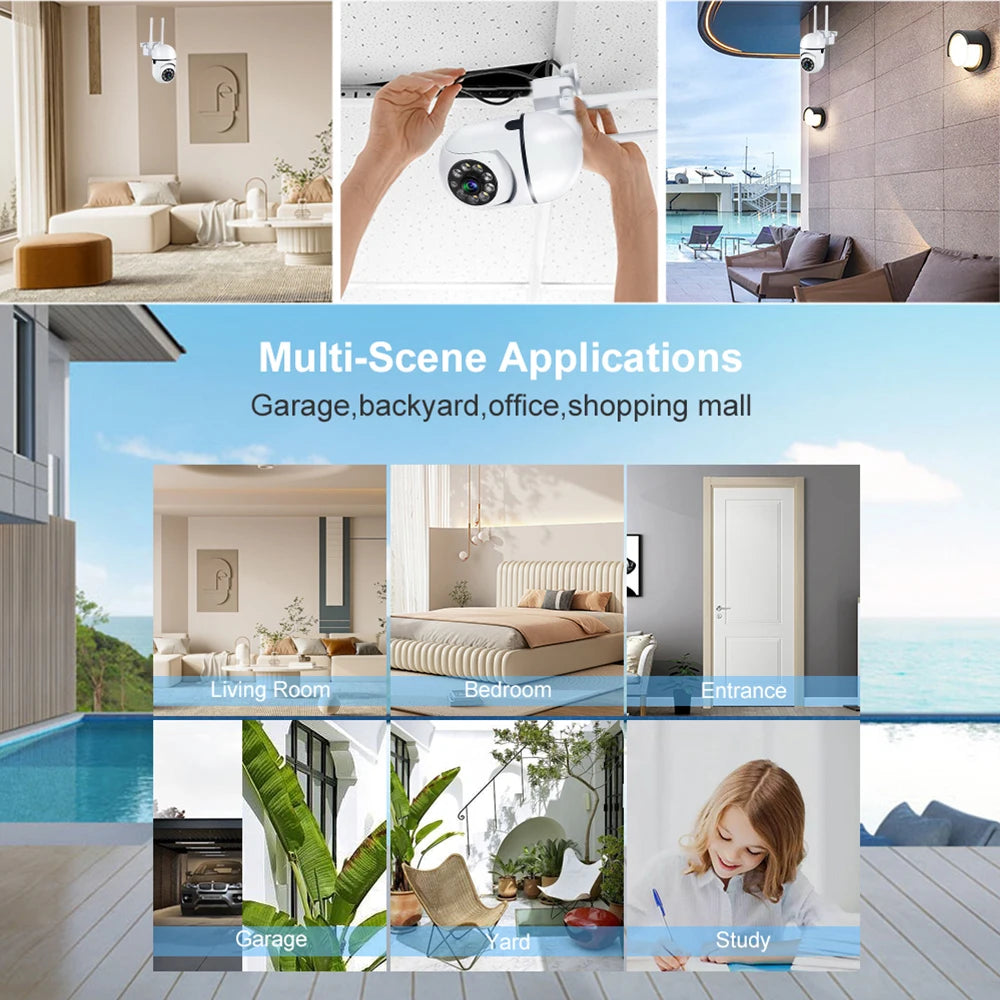8MP Wireless Security Surveillance PTZ Camera