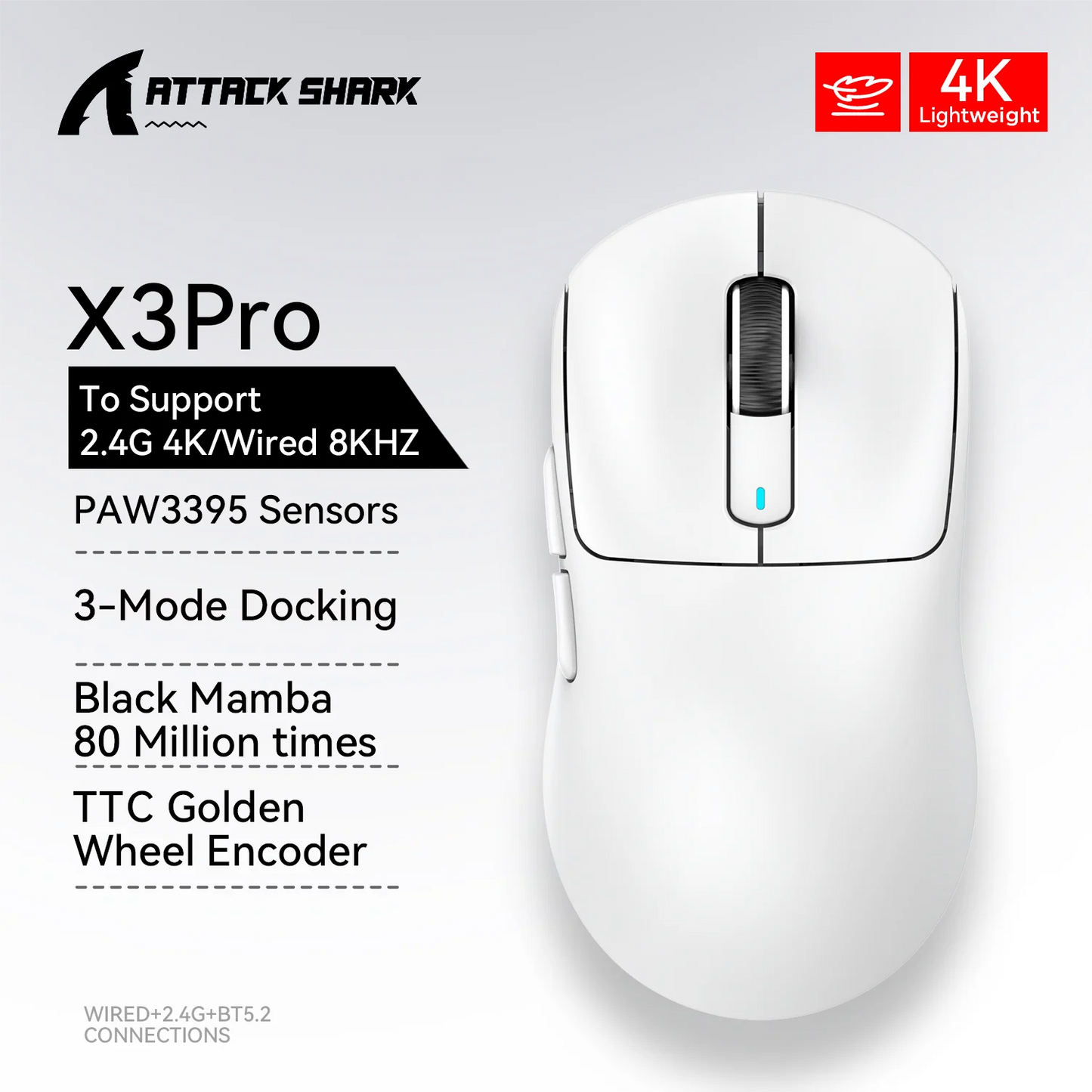 Attack Shark X3 Mouse  for Laptop and PC