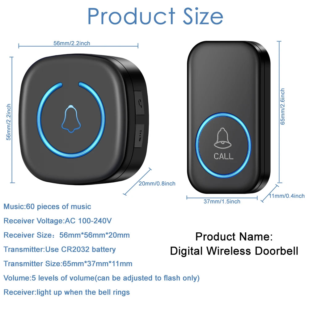 Wireless Doorbell Intelligent Welcome Door Bell