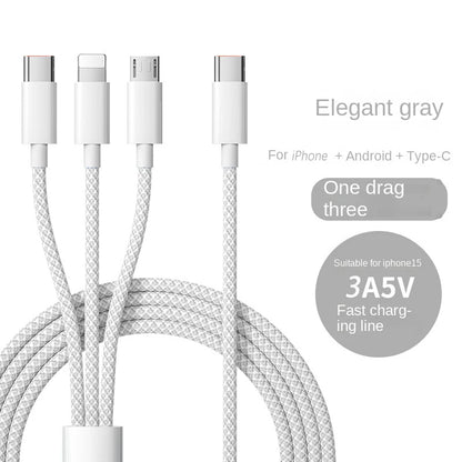 3 In 1 Fast Charging Cable 100W