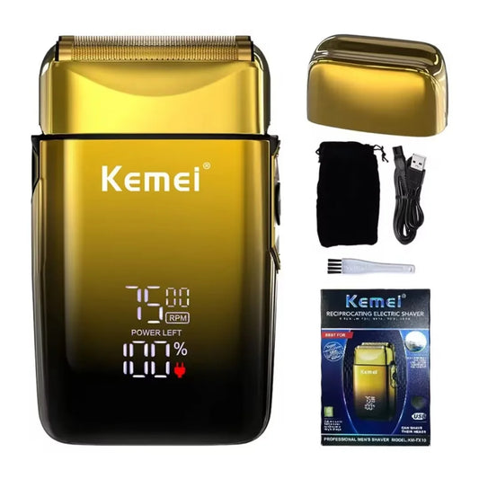 Kemei TX10 – High-Performance Rechargeable Shaver with LED Display