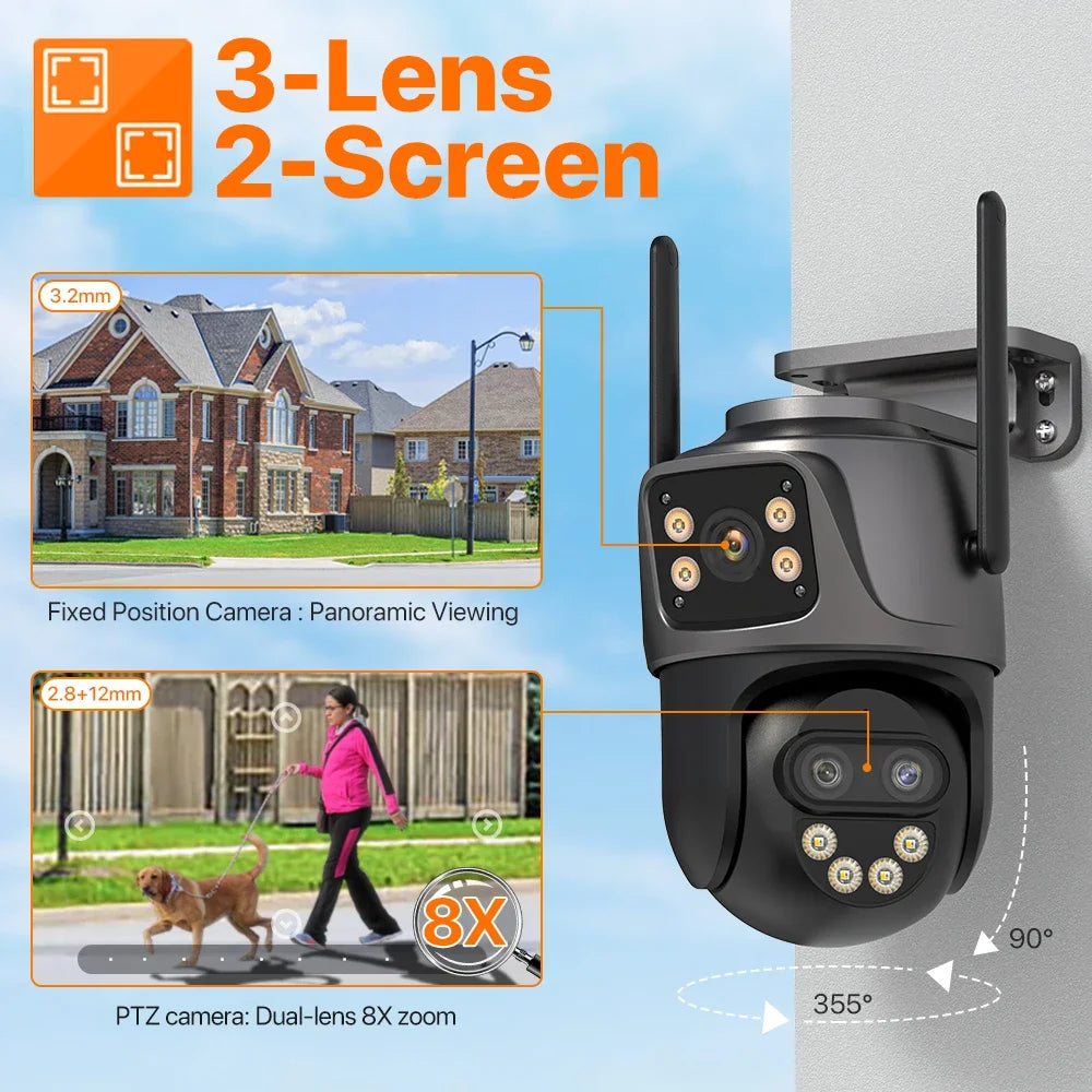 IP Camera 6K 9MP HD WiFi Outdoor Camera