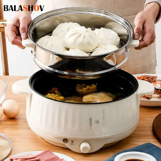 220V Multi Cookers Single/Double Layer Electric Pot 1-2 People