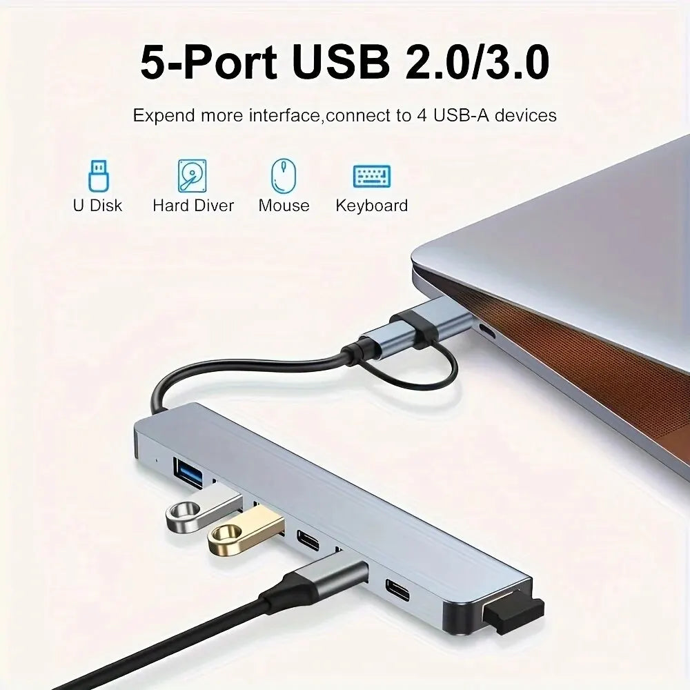 VIENON Aluminum 7 in 1 USB Extender