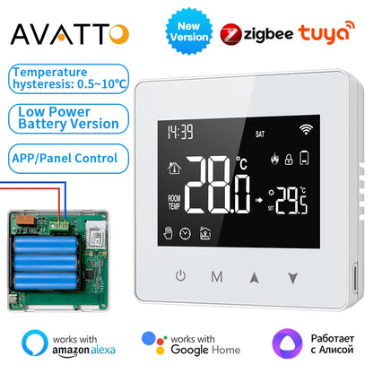 AVATTO Tuya WiFi/ZigBee Smart Thermostat