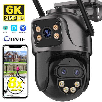 IP Camera 6K 9MP HD WiFi Outdoor Camera