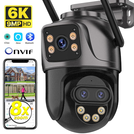 IP Camera 6K 9MP HD WiFi Outdoor Camera