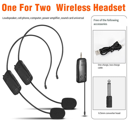 One For Two UHF Wireless Headset