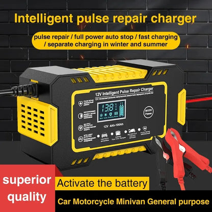 12V 6A Full Automatic Car Battery Charger