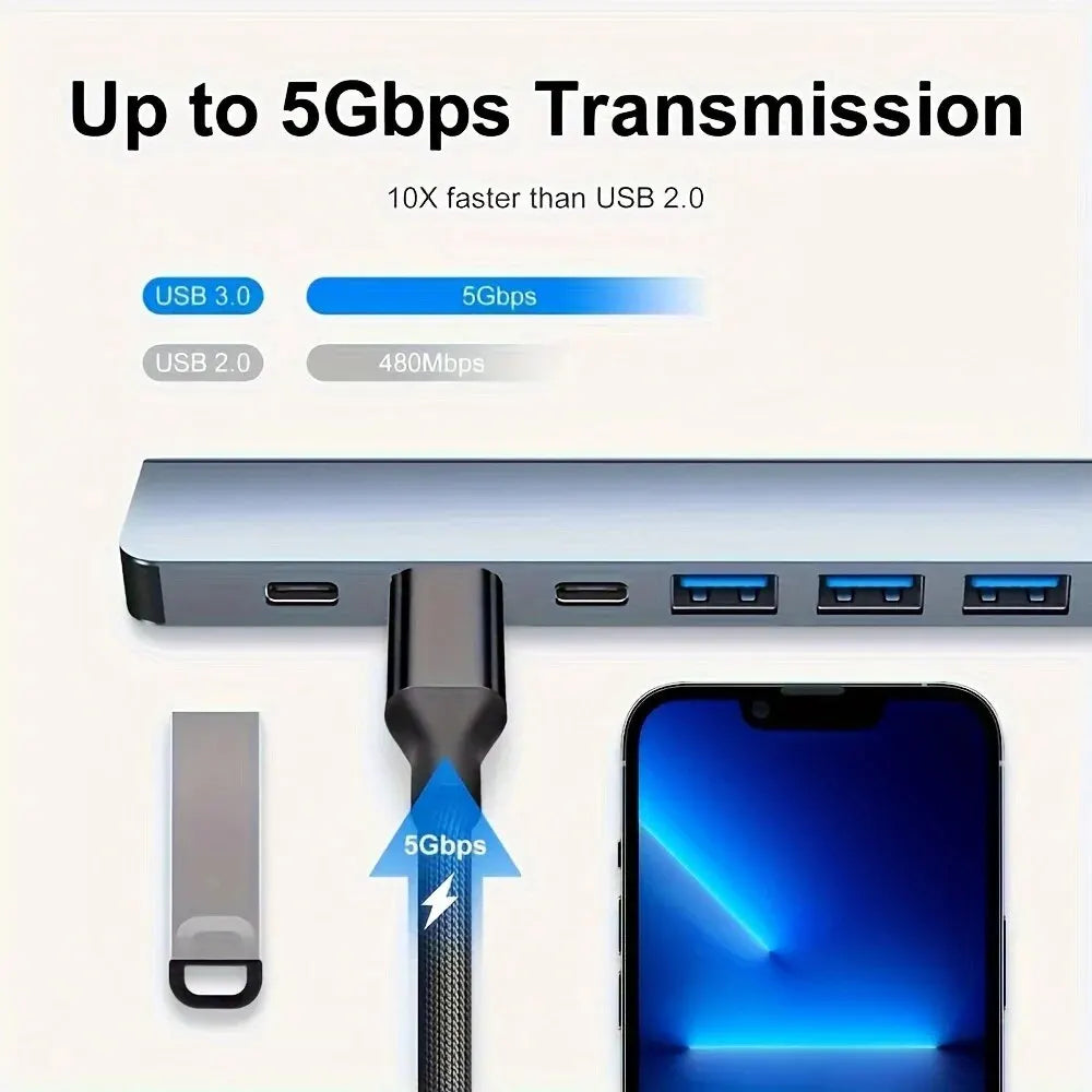 VIENON Aluminum 7 in 1 USB Extender