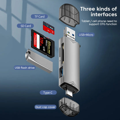 6 in 1 USB 3.0 Card Reader